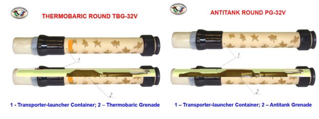 RPG-32 Hashim Nashab anti-tank grenade launcher short-range weapon technical data sheet specifications information description pictures photos images video intelligence identification Russia Russian army defence industry military technology 